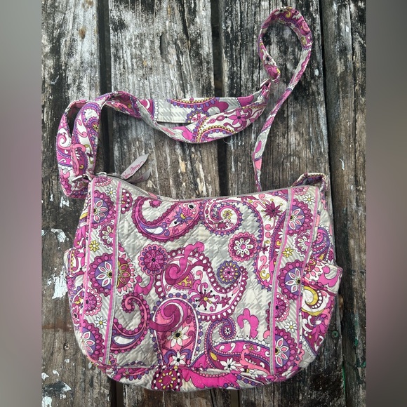 Vera Bradley Purse. Pink & Gray - Picture 2 of 3
